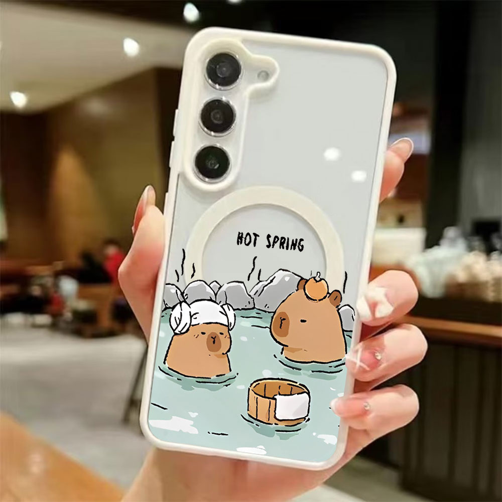 Samsung Galaxy S25 - Color Transparent Magnetic Phone Case For