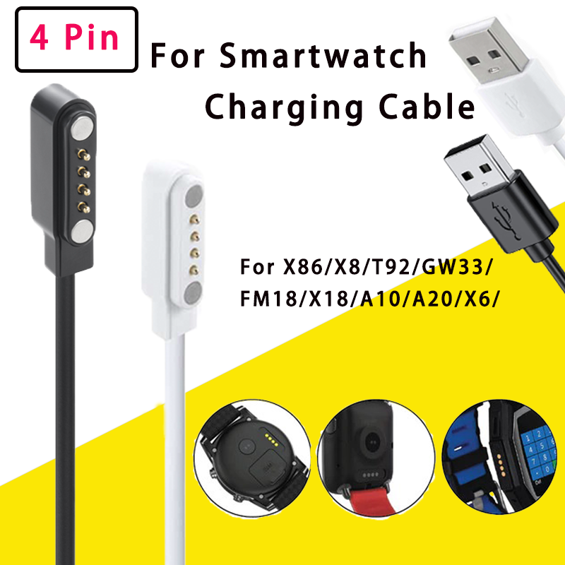 4-Pin USB Replacement Magnetic - Smartwatch X18 ulasan dan harga