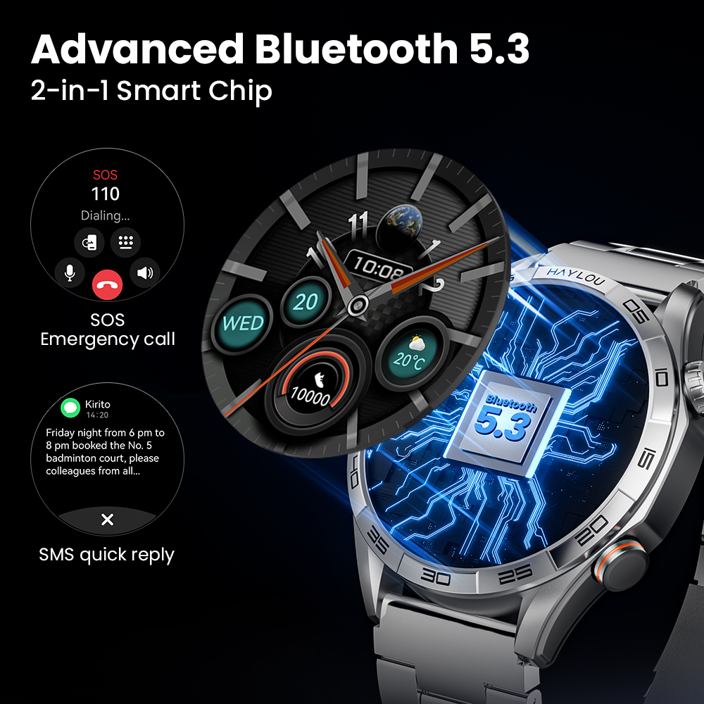 HAYLOU Solar 5 Voice Calling S - Android Smartwatch Accessories ulasan dan harga