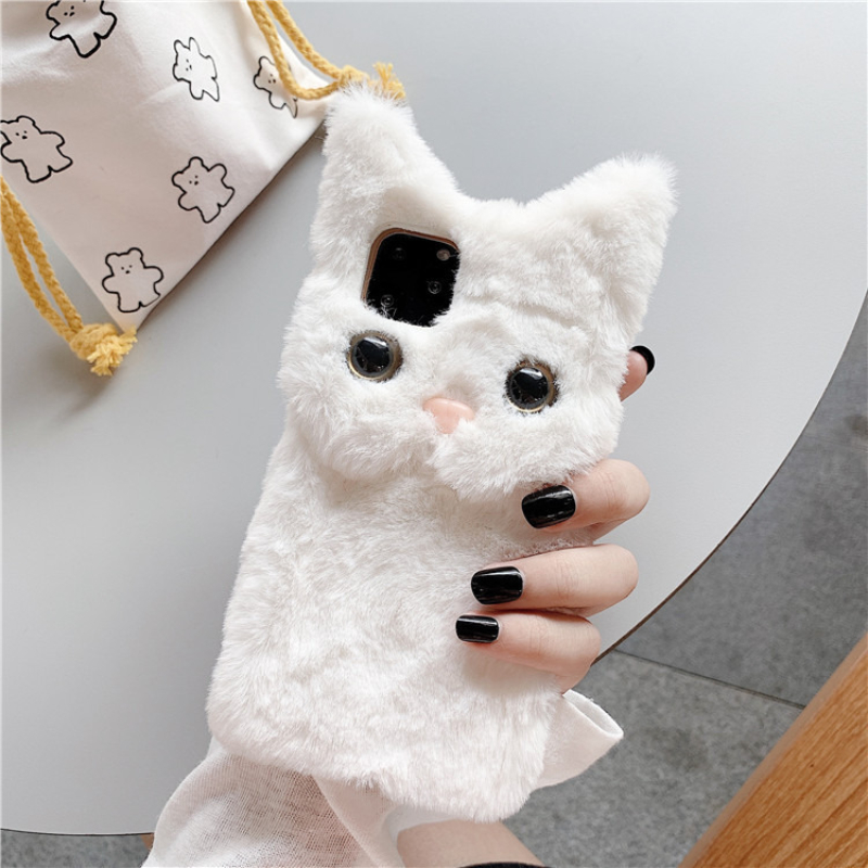 3D Cute Cartoon Cat Furry Plus - Apple Iphone 15 ulasan dan harga
