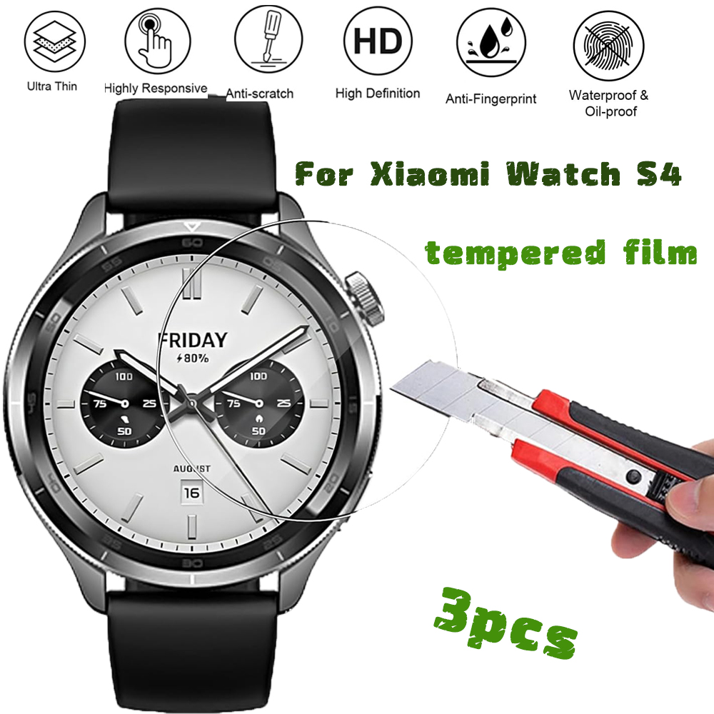 3PCS Tempered Glass Smartwatch - Xiaomi Smartwatch Accessories ulasan dan harga