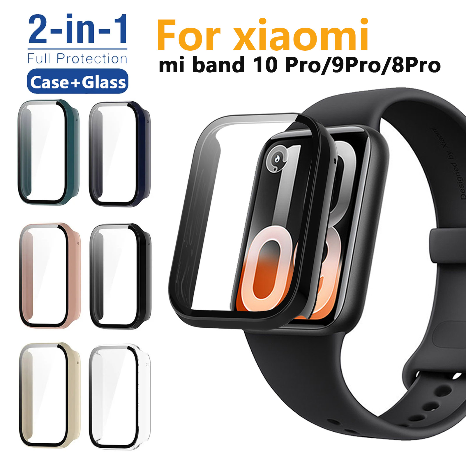 Case+Glass for Xiaomi Mi Band  - Xiaomi Smartwatch Accessories ulasan dan harga