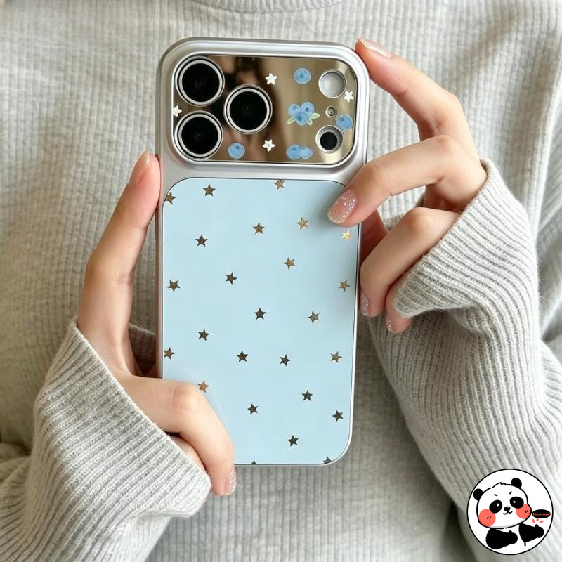 Hollow Stars Mirror Phone Case - Realme Note 50 ulasan dan harga