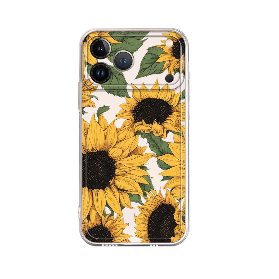 Cute Sunflower Pattern Case fo - Apple Iphone 15 ulasan dan harga