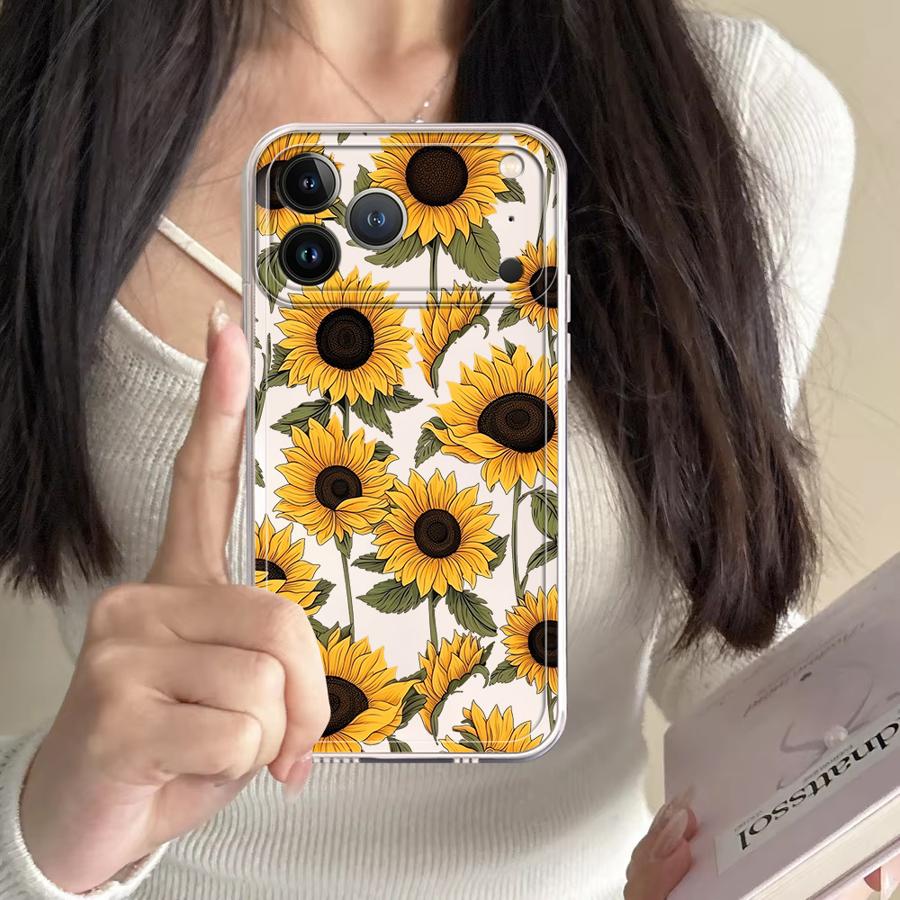 Cute Sunflower Pattern Case fo - Apple Iphone 15 ulasan dan harga