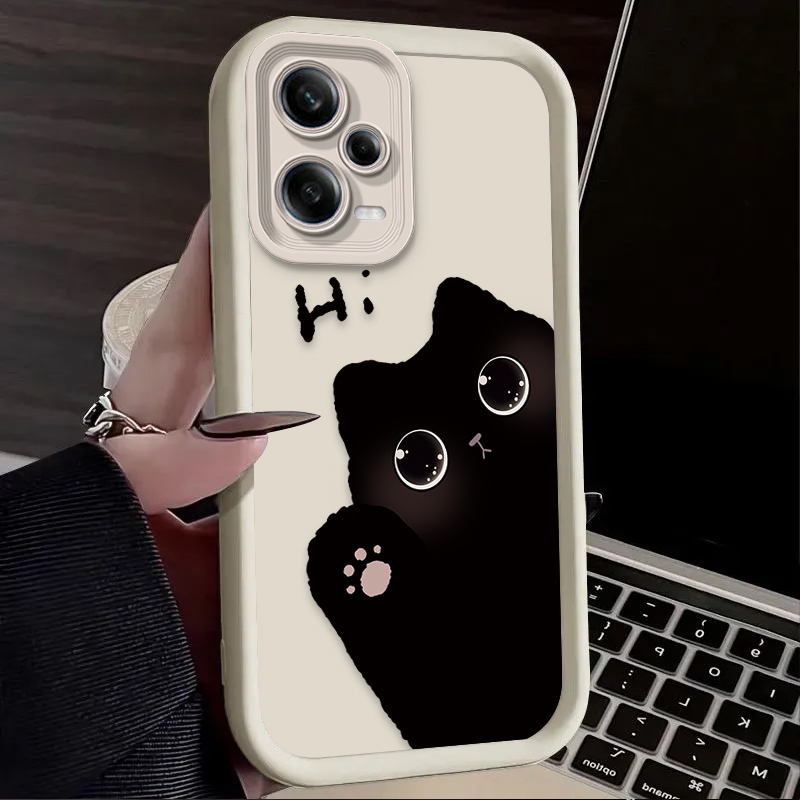 Lovely Big Eyed Cat Phone Case - Xiaomi Redmi Note 13 ulasan dan harga