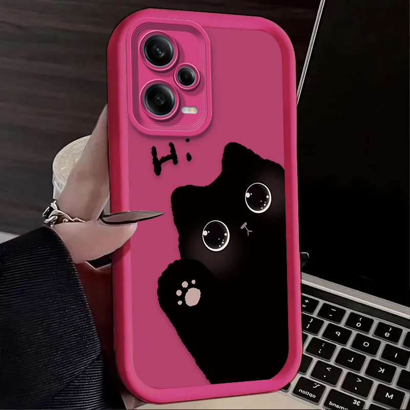 Lovely Big Eyed Cat Phone Case - Xiaomi Redmi Note 13 ulasan dan harga