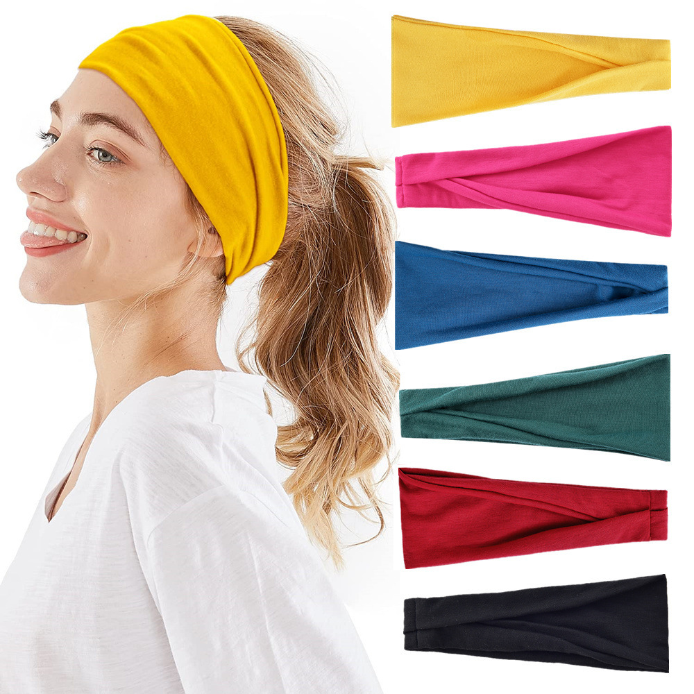 Solid Color Sports Yoga Headba - Milanaise Mesh Band ulasan dan harga
