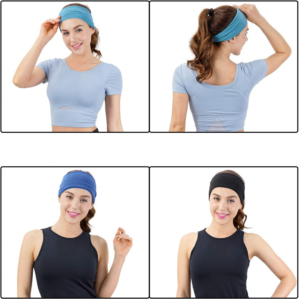 Solid Color Sports Yoga Headba - Milanaise Mesh Band ulasan dan harga