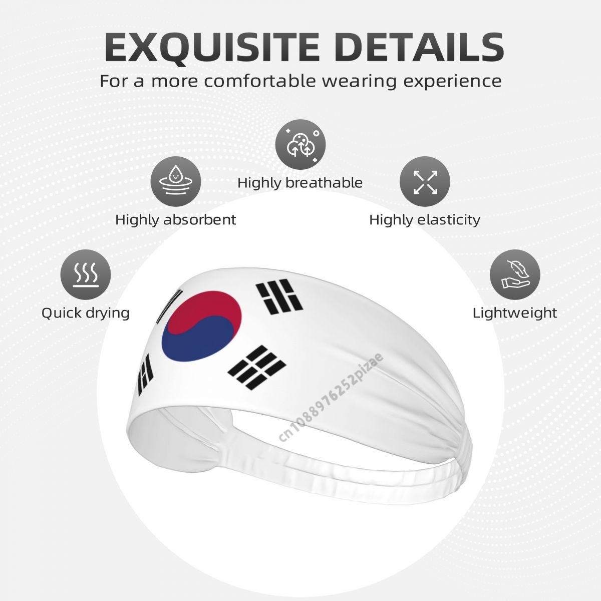 South Korea Flag Men Women Ban - Milanaise Mesh Band ulasan dan harga