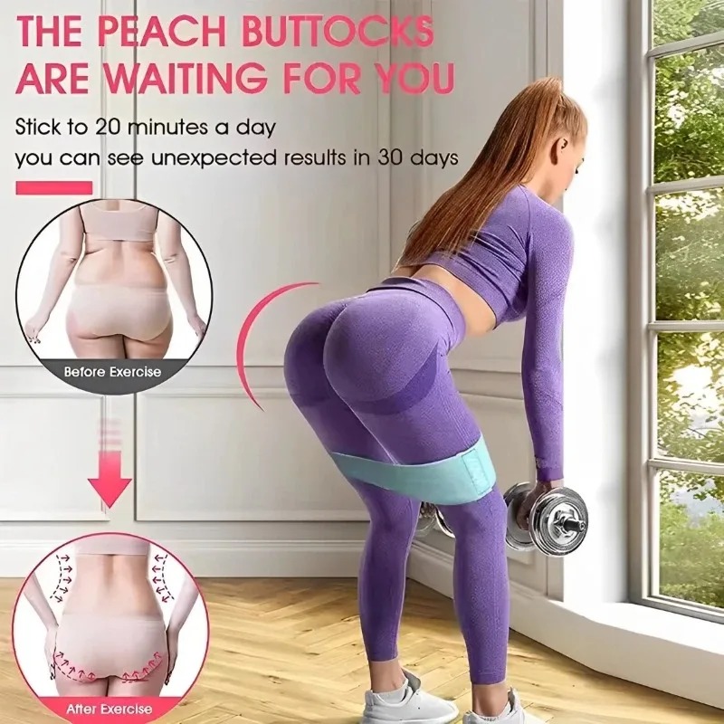 3Pcs Fabric Resistance Hip Boo - Milanaise Mesh Band ulasan dan harga
