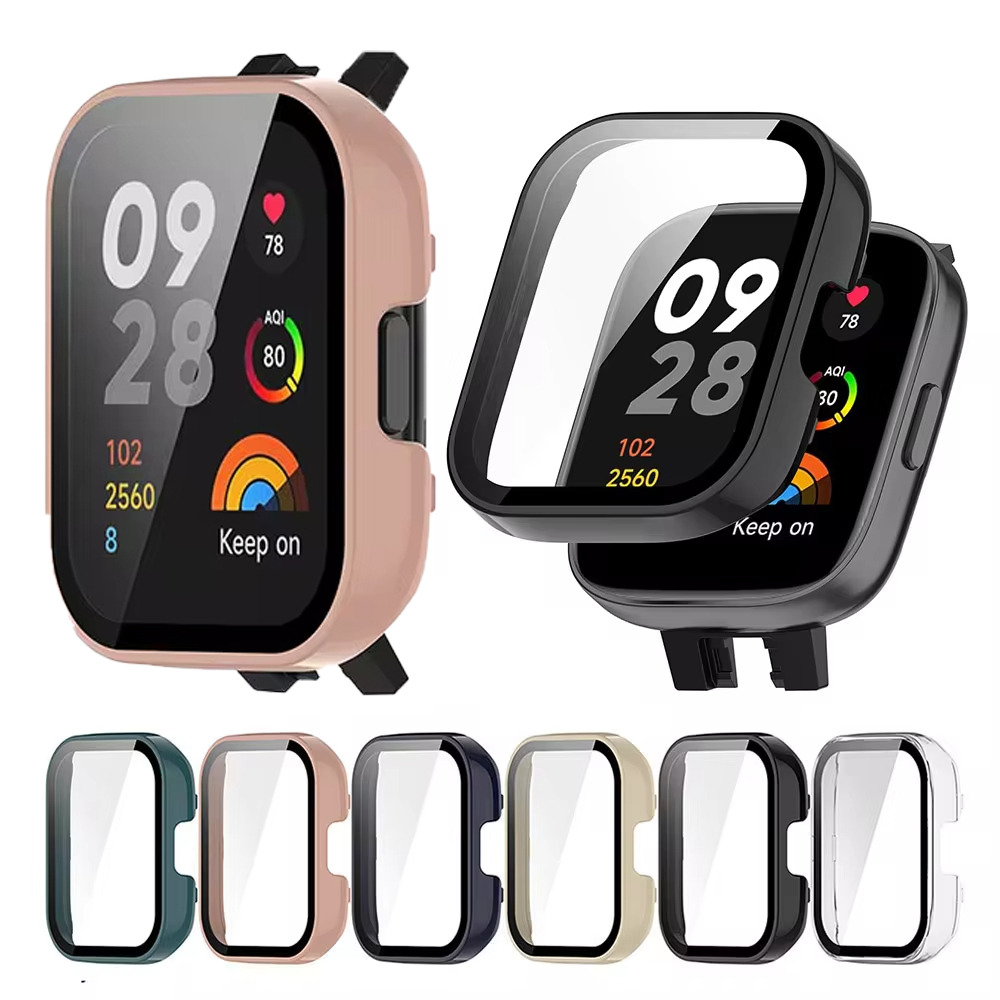 Tempered Glass+Protective Cove - Xiaomi Smartwatch Accessories ulasan dan harga