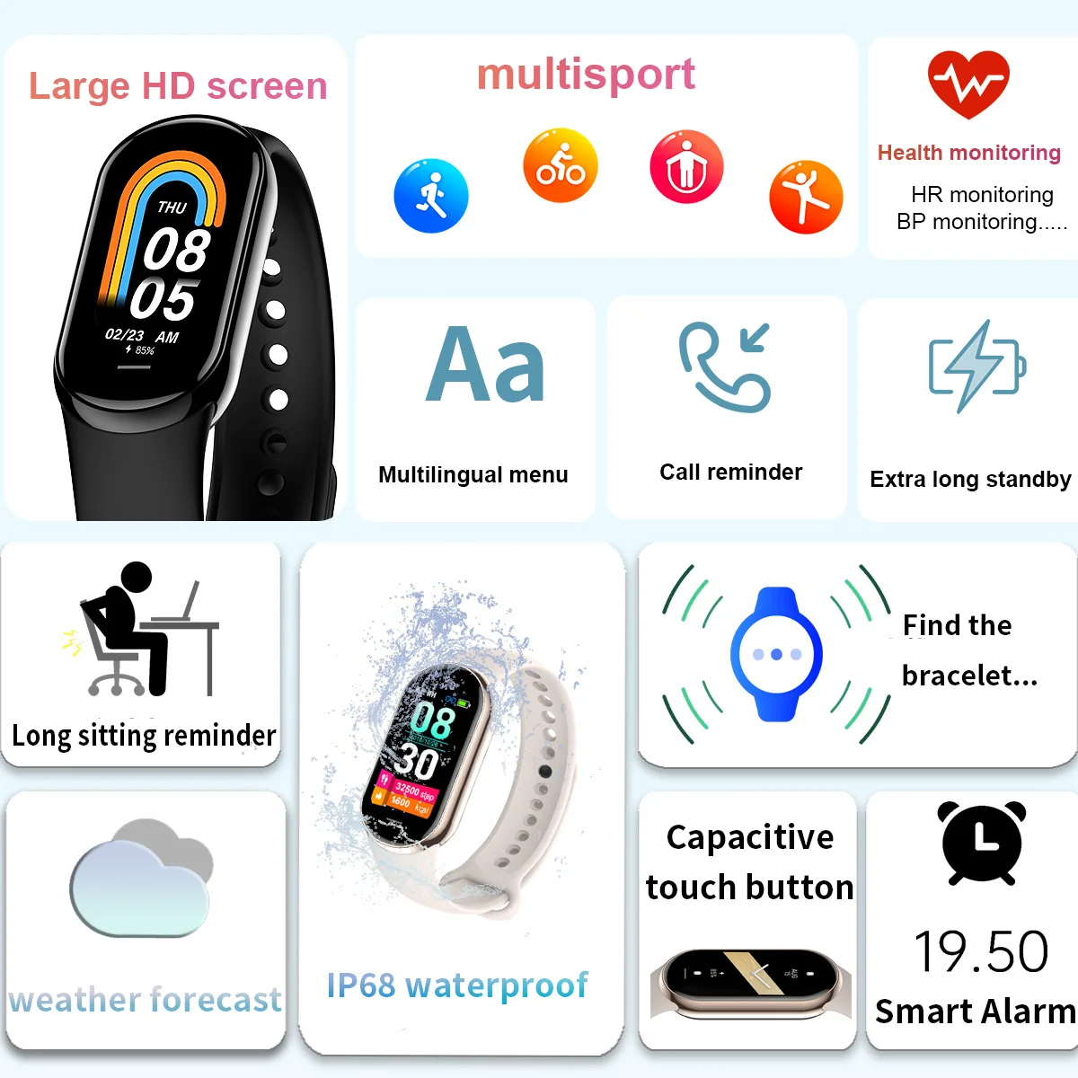 New Original Small M8 Band Sma - Android Smartwatch Accessories ulasan dan harga