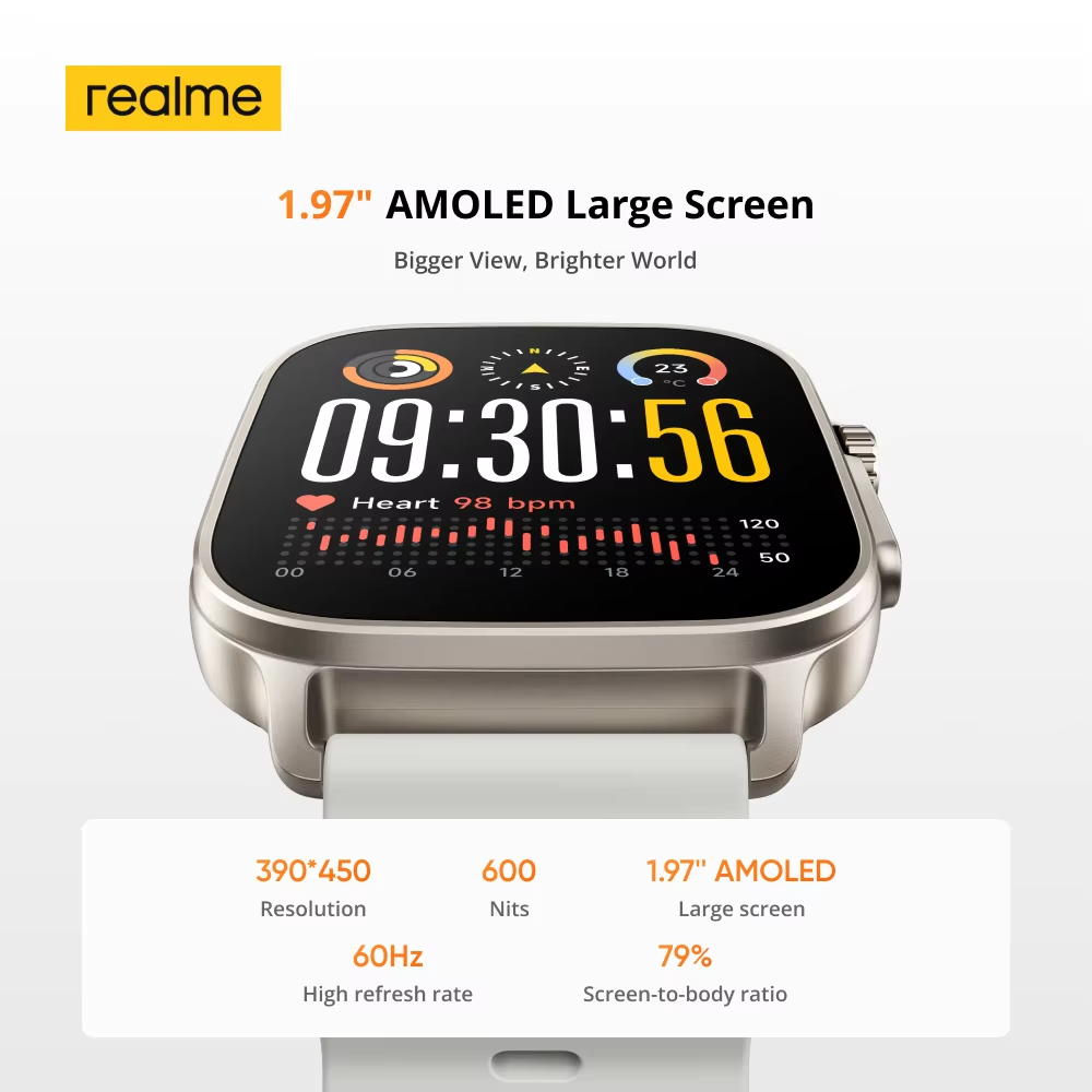 Global Version realme watch 5  - Smartwatch X2 ulasan dan harga