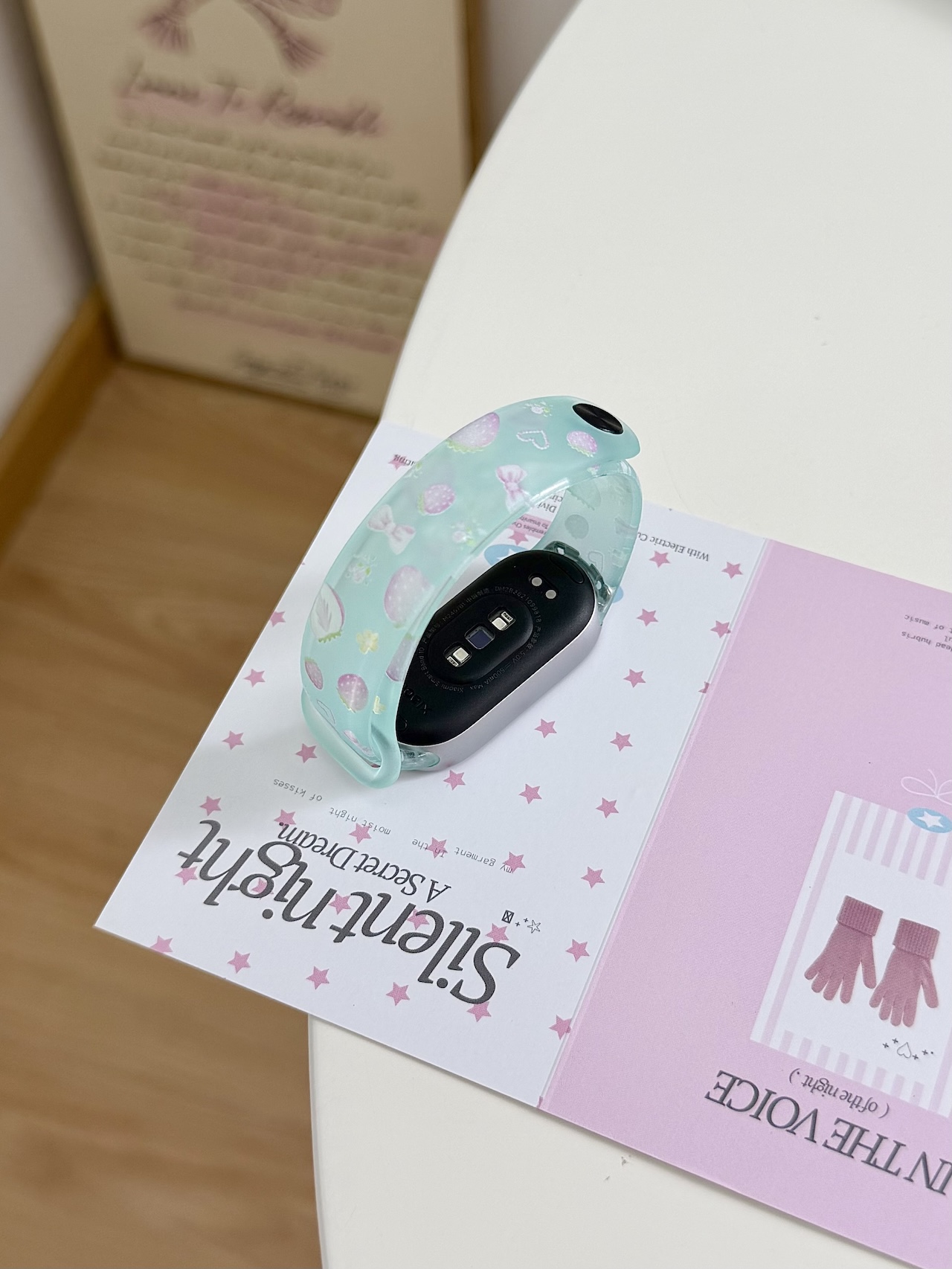 Super Cute Strawberry Bow Prin - Android Smartwatch Accessories ulasan dan harga