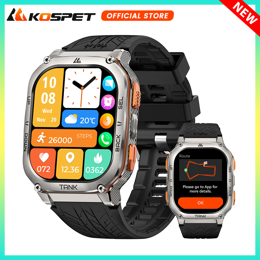 KOSPET TANK M3 Ultra GPS Smart - Smartwatch X2 ulasan dan harga